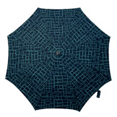 Abstract Illustration Background Rectangles Pattern Hook Handle Umbrellas (small) by Amaryn4rt