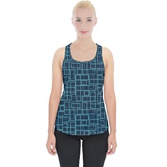 Abstract Illustration Background Rectangles Pattern Piece Up Tank Top by Amaryn4rt