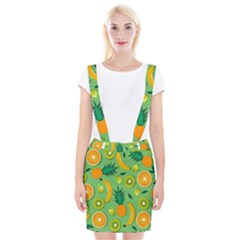 Fruit Tropical Pattern Design Art Braces Suspender Skirt by danenraven