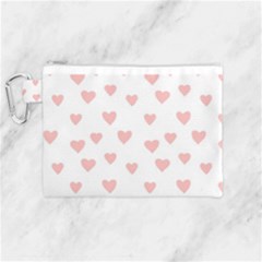 Small Cute Hearts Canvas Cosmetic Bag (medium) by ConteMonfrey