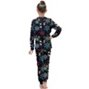 Illustration Xmas Christmas Thanks Giving Pattern Kids  Long Sleeve Set  View2