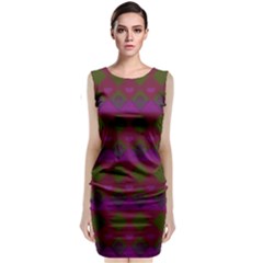 Illustration Argyle Pattern Argyle Background Sleeveless Velvet Midi Dress by danenraven