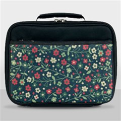 Flowering Branches Seamless Pattern Lunch Bag by Zezheshop