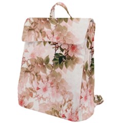 Flower Plant Vintage Retro Flap Top Backpack by Ravend