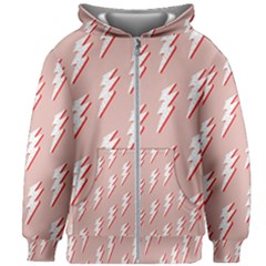 Thunder Flash Abstract Texture Art Kids  Zipper Hoodie Without Drawstring by Ravend