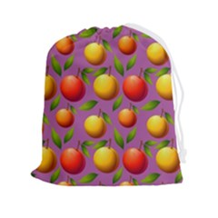 Illustration Fruit Pattern Seamless Drawstring Pouch (2xl) by Ravend