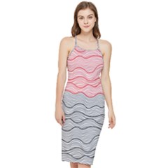 Creation Painting Fantasy Texture Bodycon Cross Back Summer Dress by Ravend
