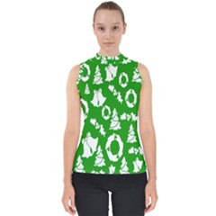 Green Card Christmas December4 Mock Neck Shell Top by artworkshop