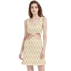 Christmas Wrapping Velvet Cutout Dress by artworkshop