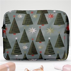 Christmas Trees Pattern Make Up Pouch (large) by artworkshop