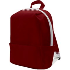 Christmas Red Graphic Zip Up Backpack by artworkshop