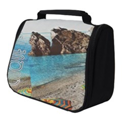 Beach Day At Cinque Terre, Colorful Italy Vintage Full Print Travel Pouch (small) by ConteMonfrey