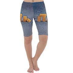 Pasta Is Art - Italian Food Cropped Leggings  by ConteMonfrey