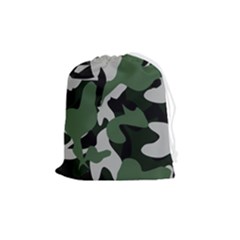 Illustration Camouflage Camo Army Soldier Abstract Pattern Drawstring Pouch (medium) by danenraven