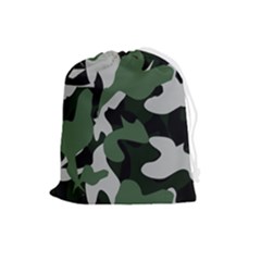 Illustration Camouflage Camo Army Soldier Abstract Pattern Drawstring Pouch (large) by danenraven