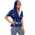 Sleepy Sheep Star And Moon Lightweight Drawstring Hooded Top View3