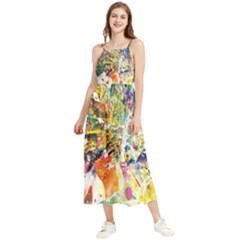 Multicolor Anime Colors Colorful Boho Sleeveless Summer Dress by BangZart