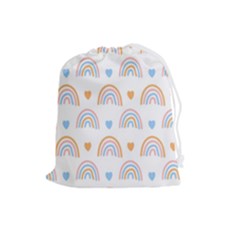 Rainbow Pattern   Drawstring Pouch (large) by ConteMonfreyShop