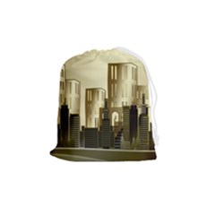 Architecture City House Drawstring Pouch (medium) by Jancukart