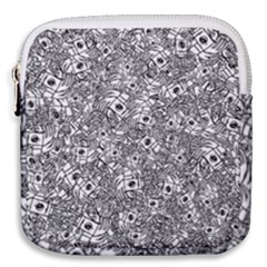 Weird Cute Fantasy Monsters Motif Pattern Mini Square Pouch by dflcprintsclothing