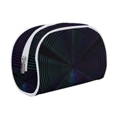 Circle Ring Background Wallpaper Make Up Case (small) by Wegoenart
