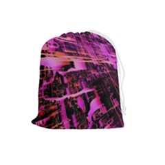 Mirror Fractal Drawstring Pouch (large) by Sparkle