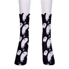 Ghost Background Halloween Crew Socks by Wegoenart