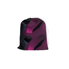 Hexagon Geometric Art Design Drawstring Pouch (small) by Wegoenart