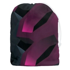 Hexagon Geometric Art Design Drawstring Pouch (3xl) by Wegoenart