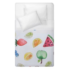 Fruit Summer Vitamin Watercolor Duvet Cover (single Size) by Wegoenart