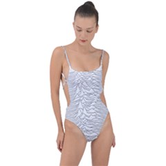 Joy Division Unknown Pleasures Tie Strap One Piece Swimsuit by Jancukart