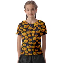 Jack O Lantern  Kids  Frill Chiffon Blouse by ConteMonfrey