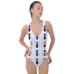 Ant Insect Pattern Cartoon Ants Side Cut Out Swimsuit by Ravend