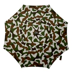 Camouflage Print Pattern Hook Handle Umbrellas (medium) by Ravend