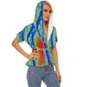 Pattern Design Decorative Art Lightweight Drawstring Hooded Top View3