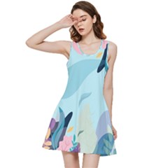 Illustration Leaves Leaf Nature Background Plant Inside Out Racerback Dress by Ravend