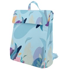 Illustration Leaves Leaf Nature Background Plant Flap Top Backpack by Ravend