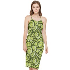 Flower Design Paradigm Start Bodycon Cross Back Summer Dress by Ravend