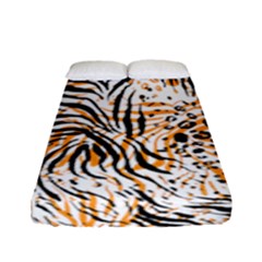 Tiger Pattern Background Fitted Sheet (full/ Double Size) by danenraven