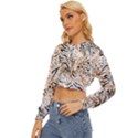 Tiger Pattern Background Lightweight Long Sleeve Sweatshirt View2