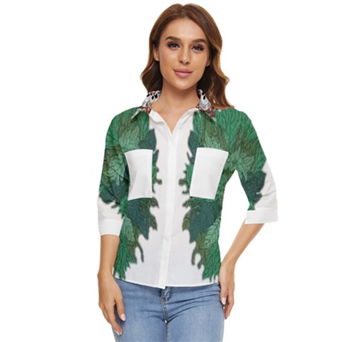 Im Fourth Dimension Colour 76 Women s Quarter Sleeve Pocket Shirt by imanmulyana