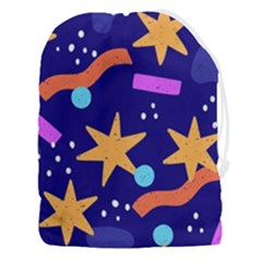 Star Abstract Pattern Wallpaper Drawstring Pouch (3xl) by Wegoenart