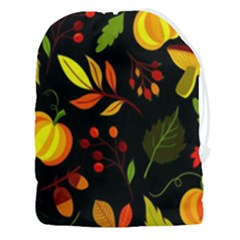 Pumpkin Fall Autumn Pattern Drawstring Pouch (3xl) by Wegoenart