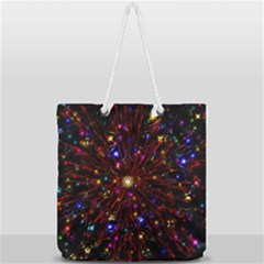 Abstract Background Star Wallpaper Full Print Rope Handle Tote (large) by Wegoenart