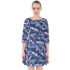Butterflies Motif Collage Pattern Smock Dress by dflcprintsclothing