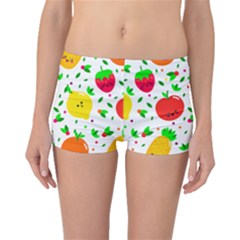 Pattern Fruit Fruits Orange Green Boyleg Bikini Bottoms by Wegoenart