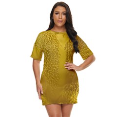 Beer Drink Glass Yellow Cup Bar Just Threw It On Dress by Wegoenart