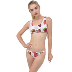 Strawberry Pattern Background The Little Details Bikini Set by Wegoenart
