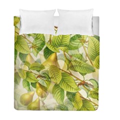 Pear Fruit Tree Organic Pattern Duvet Cover Double Side (full/ Double Size) by Wegoenart
