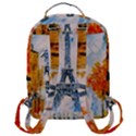Eiffel Tower Landmark Architecture  Artistic Flap Pocket Backpack (Large) View3